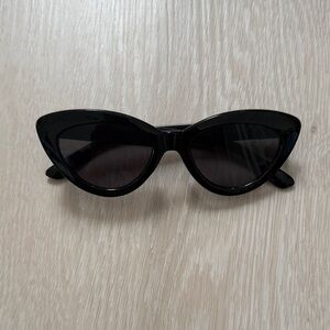 H&M Glossy Black Cat-Eye Sunglasses